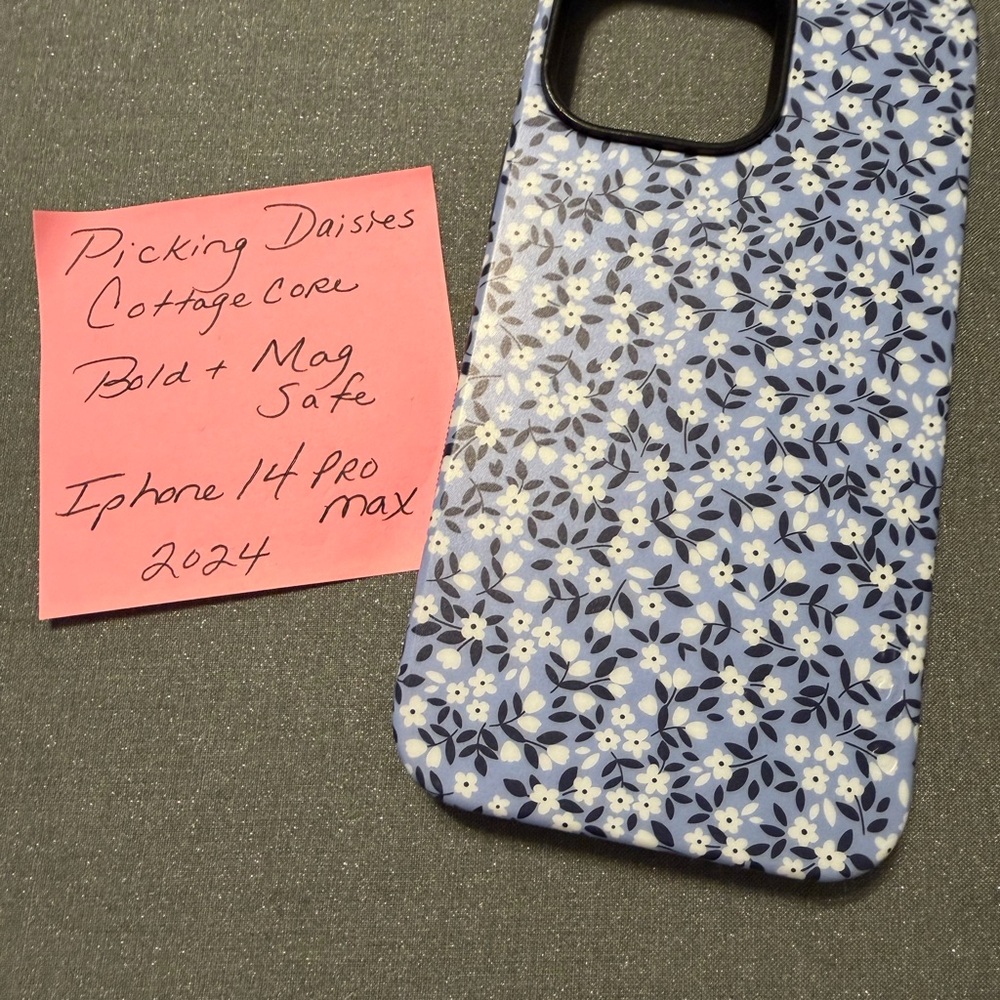 Picking Daisies iPhone 14 Pro Max Case - Blue Floral